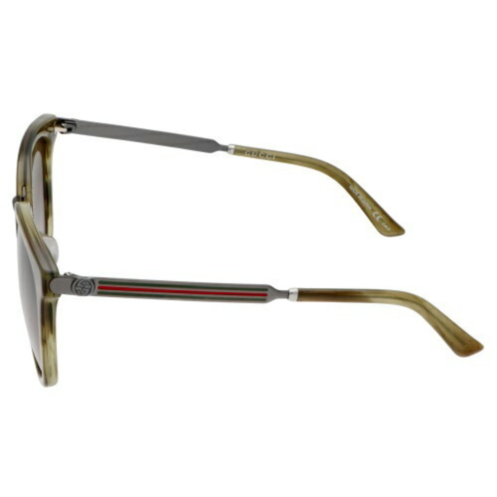 Gucci Rectangular Sunglasses Olive Green - image 3